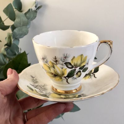 Чайная пара Delphine England костяной фарфор уценка