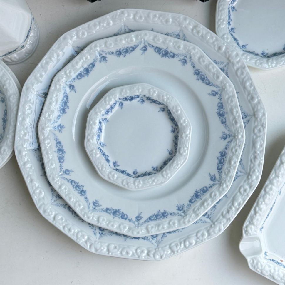 Тарелка Rosenthal Classic Rose голубые розы 22 см Германия