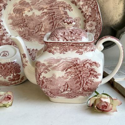 Чайник Enoch Wedgwood Woodland  красный 1,1 л Англия 