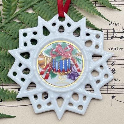 Подвес Звезда рождественский мотив 8 см Hutschenreuther Германия