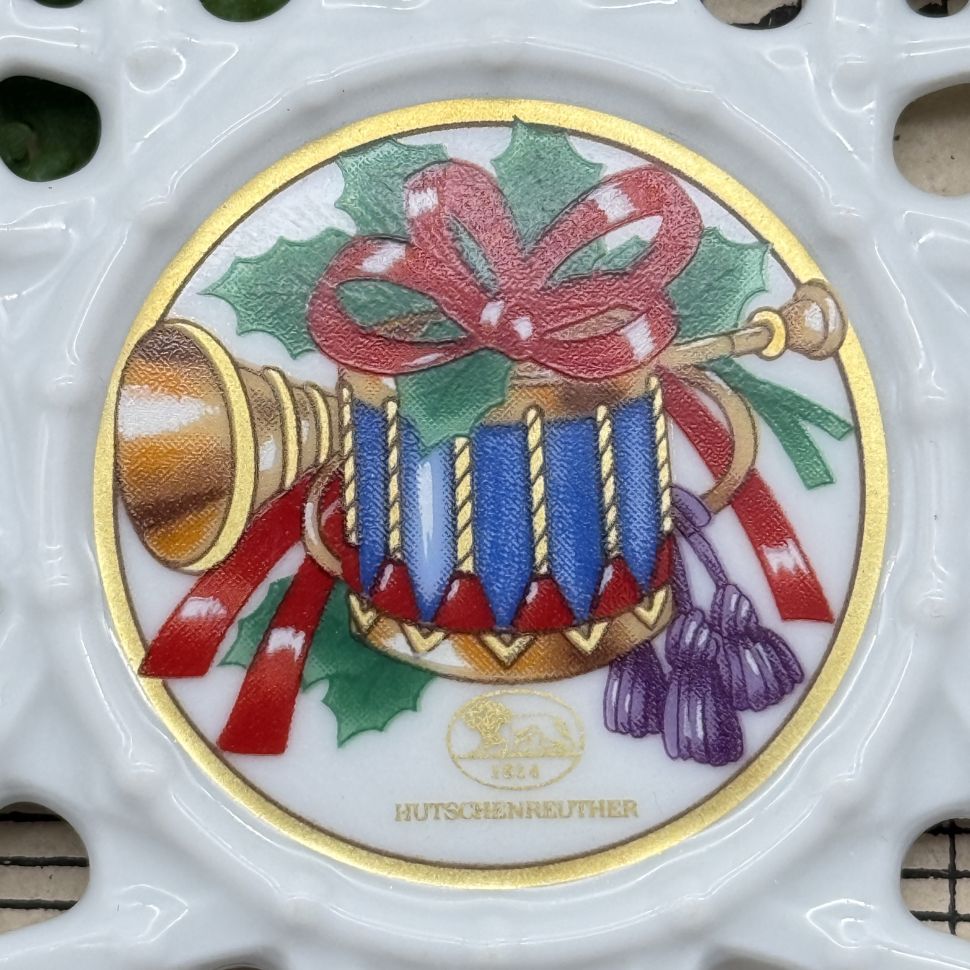 Подвес Звезда рождественский мотив 8 см Hutschenreuther Германия