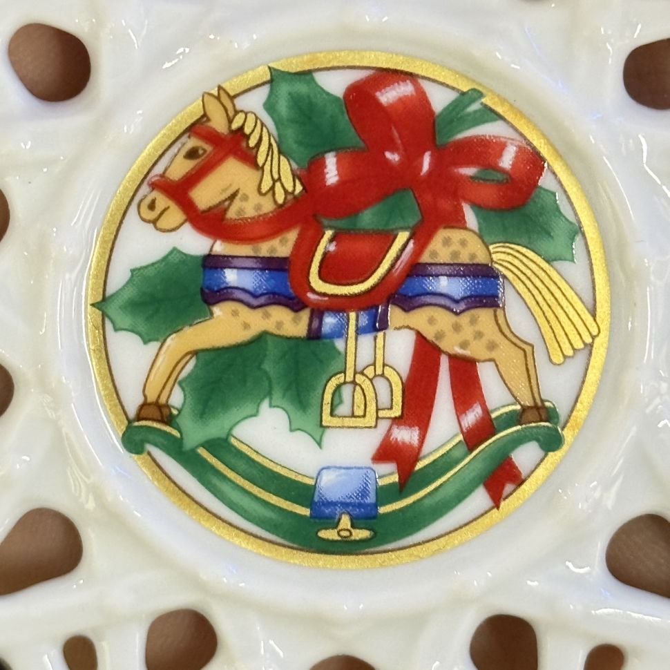 Подвес Звезда рождественский мотив 8 см Hutschenreuther Германия