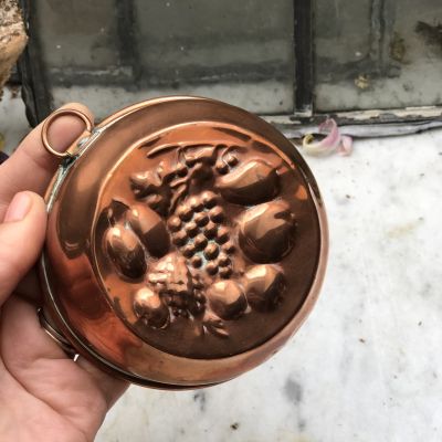 Форма для выпечки 15 см Фрукты медь