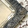 Поднос прямоугольный с ручками 49 см мельхиор Франция