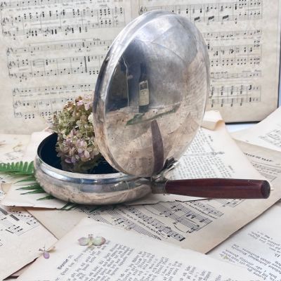 Батлер для сбора крошек 32 см серебрение Италия