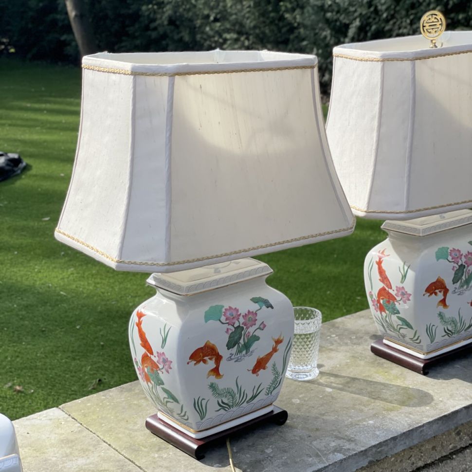 Светильник Franklin Porcelain Golden Carp 62 см
