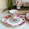 Чайная пара Royal Albert Lady Carlyle 200 мл Tennis plate  Англия 