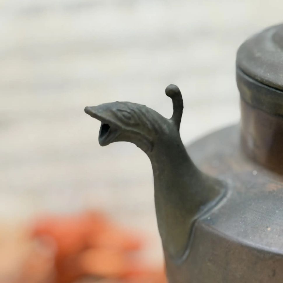 Кувшин ибрик с ручкой 31 см медь латунь 