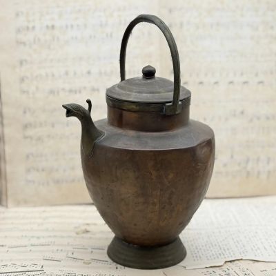 Кувшин ибрик с ручкой 31 см медь латунь 