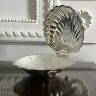 Икорница Ракушка 12 см серебрение стекло 