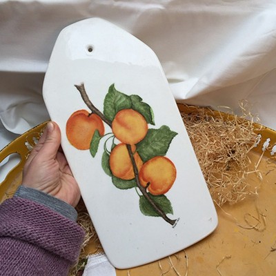 Доска сервировочная Персики Фаянс