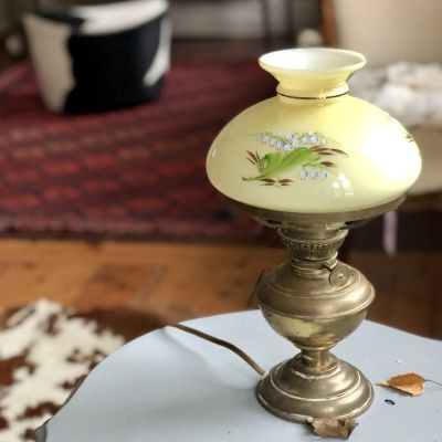 Лампа латунная Ландыши