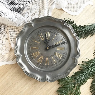 Часы оловянные, кварцевый механизм