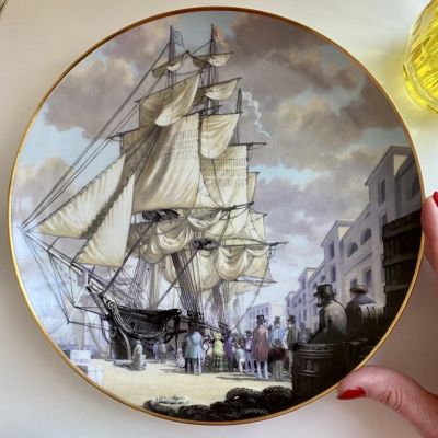 Тарелка  Franklin porcelain Clipper Oriental 1981 23 см