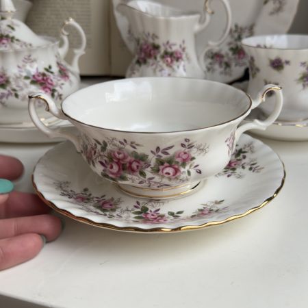 Бульонная пара Lavender Rose Royal Albert 1961 г. 300 мл Англия  