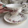 Бульонная пара Lavender Rose Royal Albert 1961 г. 300 мл Англия  