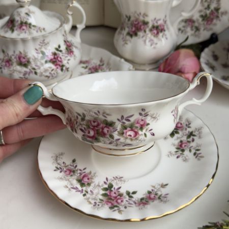Бульонная пара Lavender Rose Royal Albert 1961 г. 300 мл Англия  