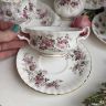 Бульонная пара Lavender Rose Royal Albert 1961 г. 300 мл Англия  
