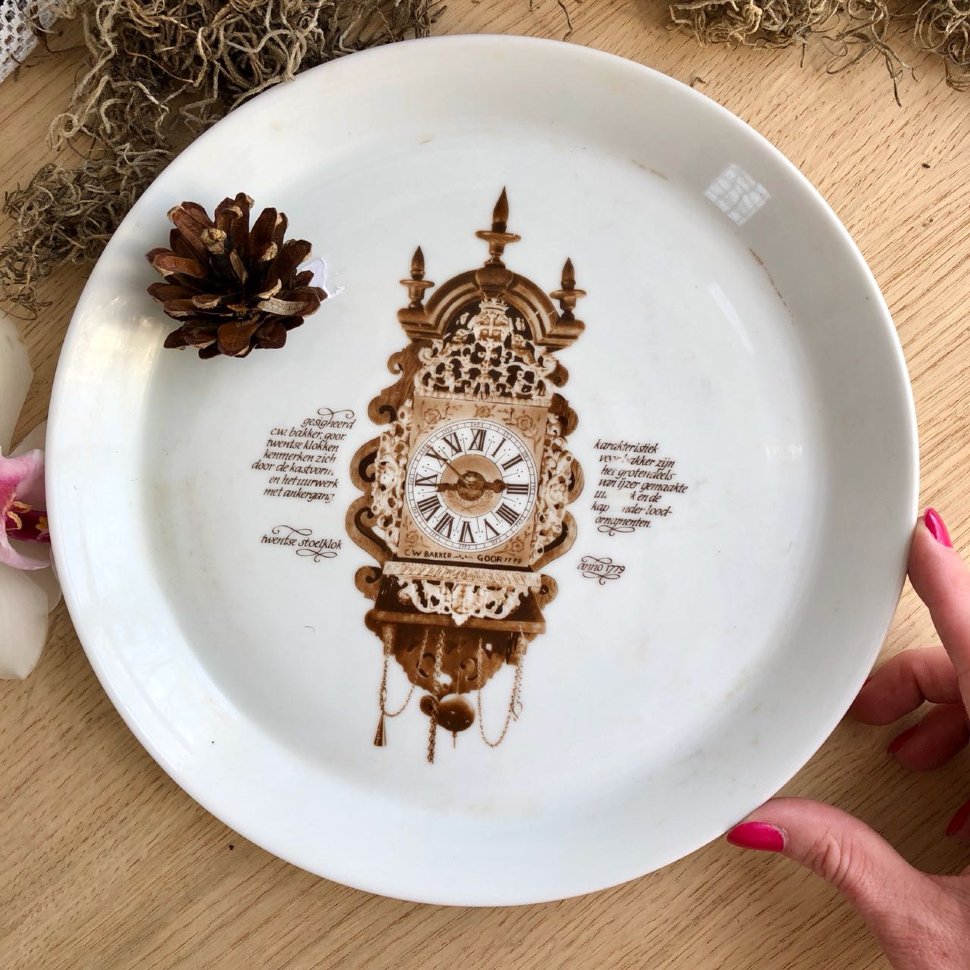 Тарелка блюдо Часы Mitterteich Porzellan