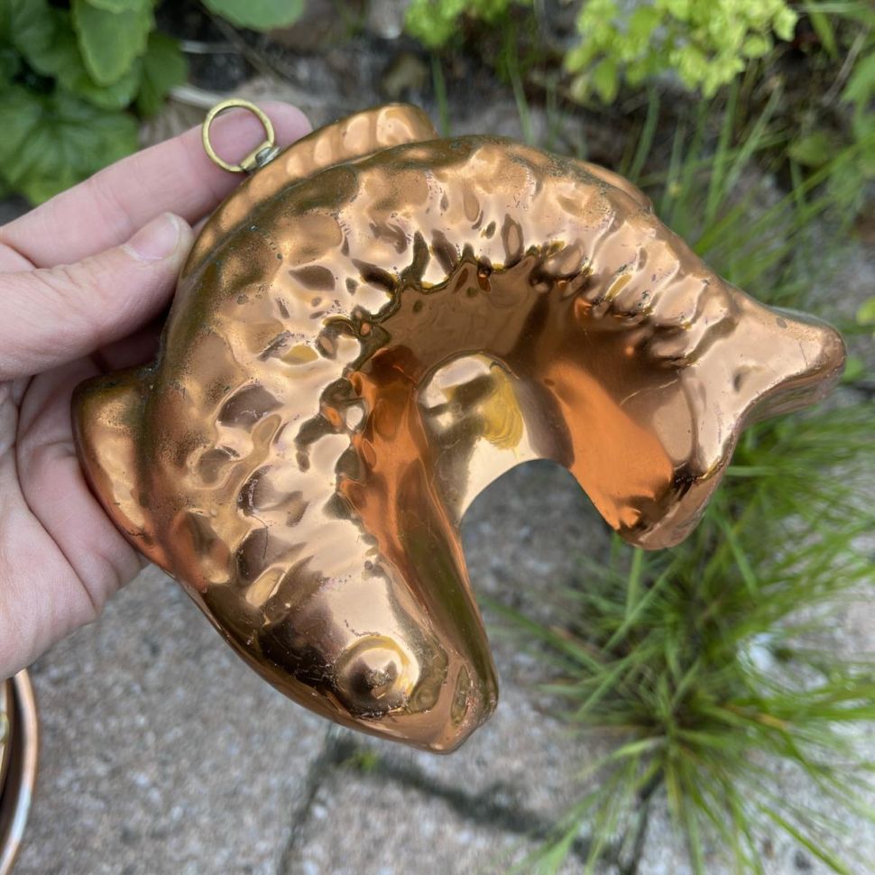 Форма для выпечки Рыба Tagus 13 см медь Португалия