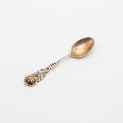 Ложка чайная роза мельхиор