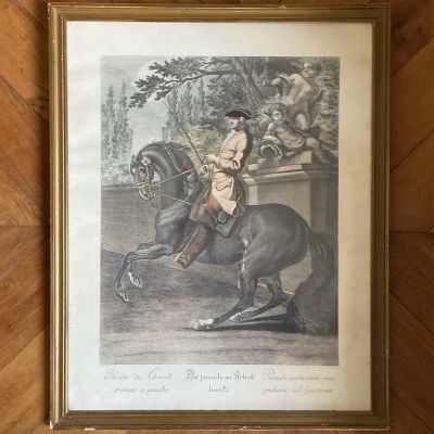 Картина гравюра 49х60 см см в раме под стеклом