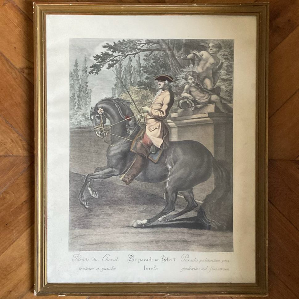 Картина гравюра 49х60 см см в раме под стеклом