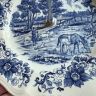 Блюдо с ручкой Derby Sarreguemines 20 см Франция 1950 гг
