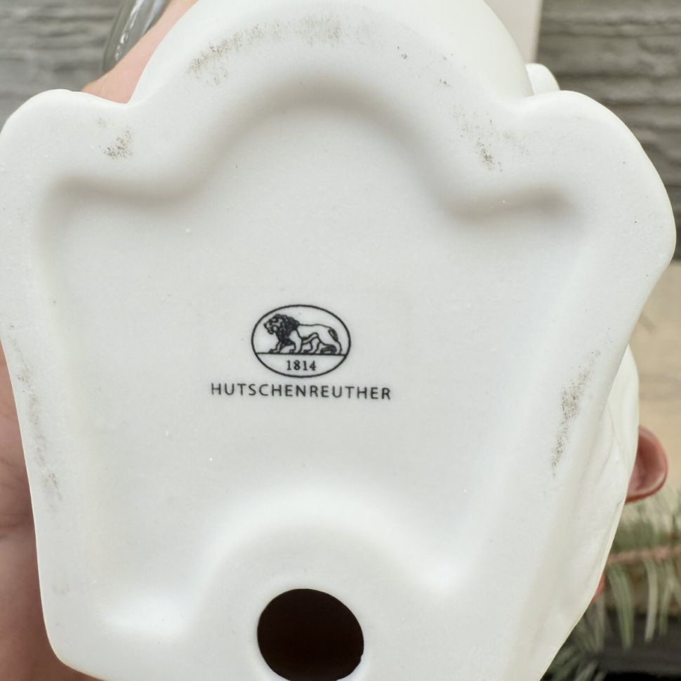 Статуэтка Hutschenreuther Заяц с яйцом 10 см бисквитный фарфор Германия  