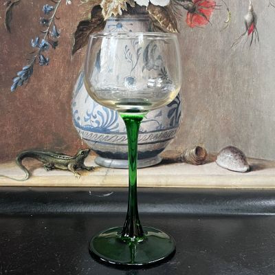 Бокал на зеленой ножке Luminarc 170 мл хрустальное стекло Франция