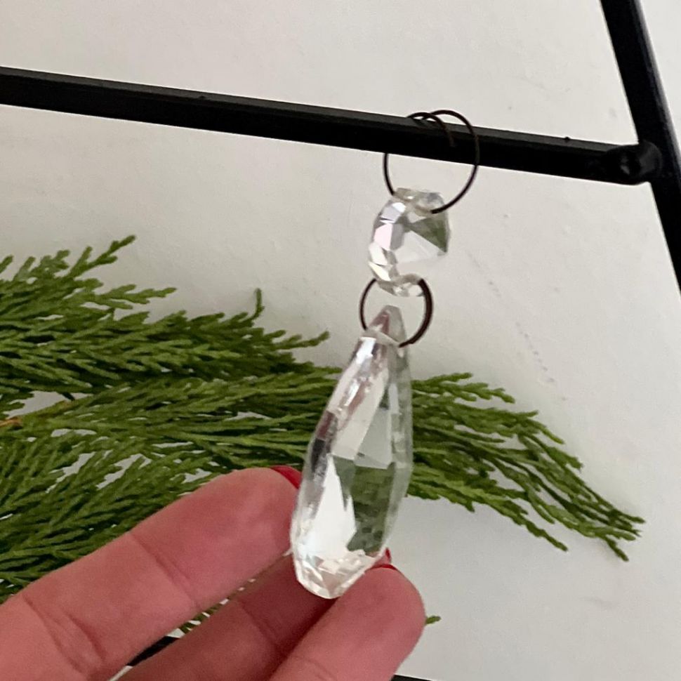 Подвес хрусталик 8 см Капля
