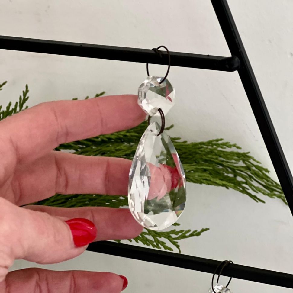 Подвес хрусталик 8 см Капля
