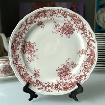 Тарелка ВиллеройБох Valeria красный 20 см Германия 1940-1970 гг.