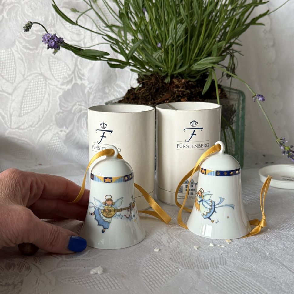 Колокольчик Heiligie Nacht Furstenberg Германия фарфор