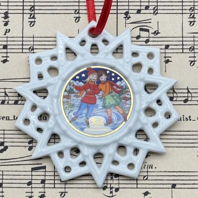 Подвес Звезда рождественский мотив 8 см Hutschenreuther Германия