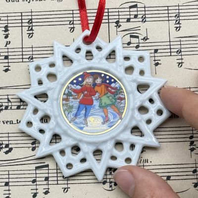 Подвес Звезда рождественский мотив 8 см Hutschenreuther Германия