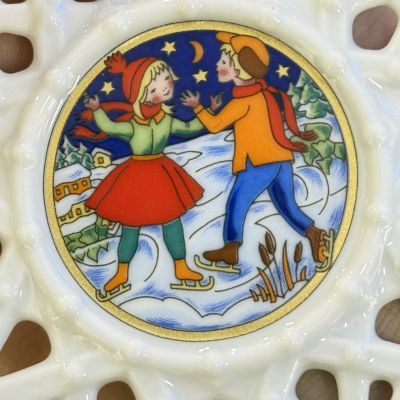 Подвес Звезда рождественский мотив 8 см Hutschenreuther Германия