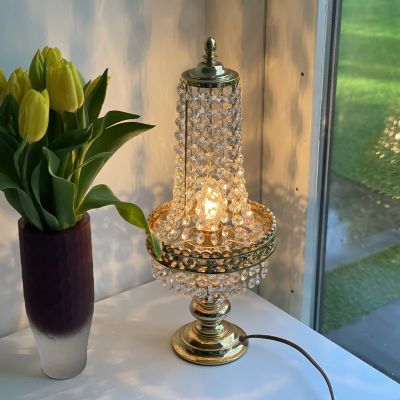 Светильник Хрустальный фонтан латунь хрусталь