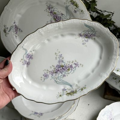 Блюдо 27 см Carl Tielsch фарфор Германия 1875-1900 гг.    