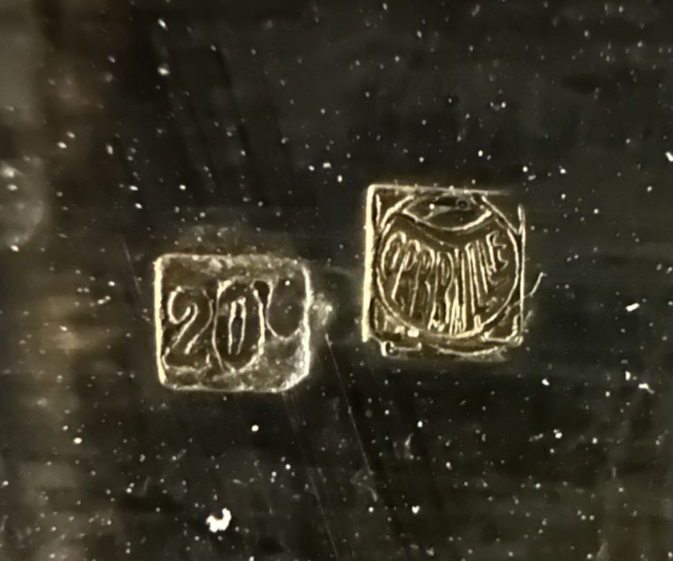 Блюдо поднос Orbrille 52 см серебрение