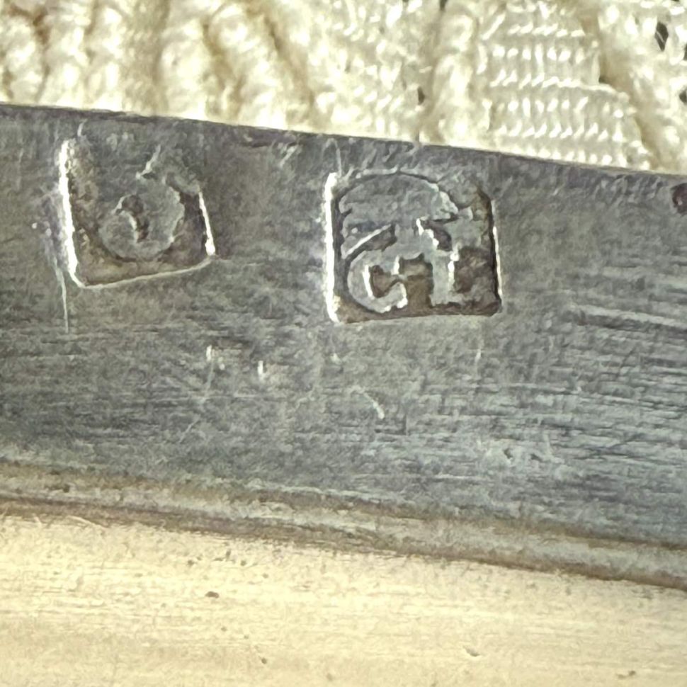 Совок для сбора крошек 13 см мельхиор