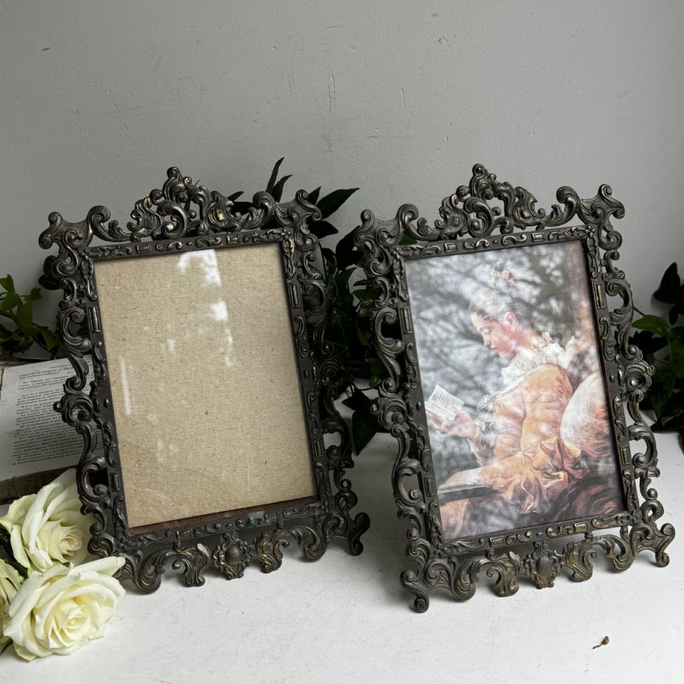 Рама для фото 26 см бронза Италия