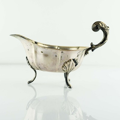 Соусник на ножках мельхиор