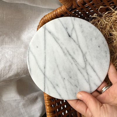 Подставка круглая 20 см мрамор