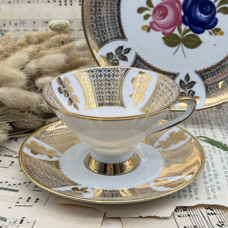 Чайное трио Winterling Розы 200 мл фарфор Германия