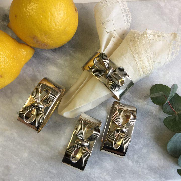 Кольцо для салфетки с бантом