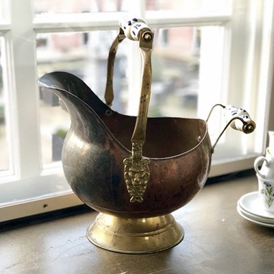 Зольник со львами медь латунь керамика средний