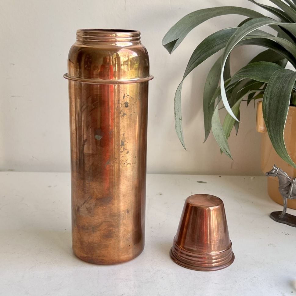 Термос 750 мл медь винтажный