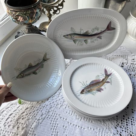 Тарелка Winterling Marktleuthen Рыбы 25 см Бавария