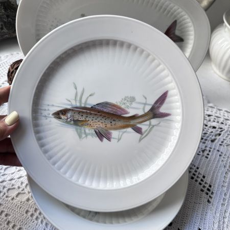 Тарелка Winterling Marktleuthen Рыбы 25 см Бавария